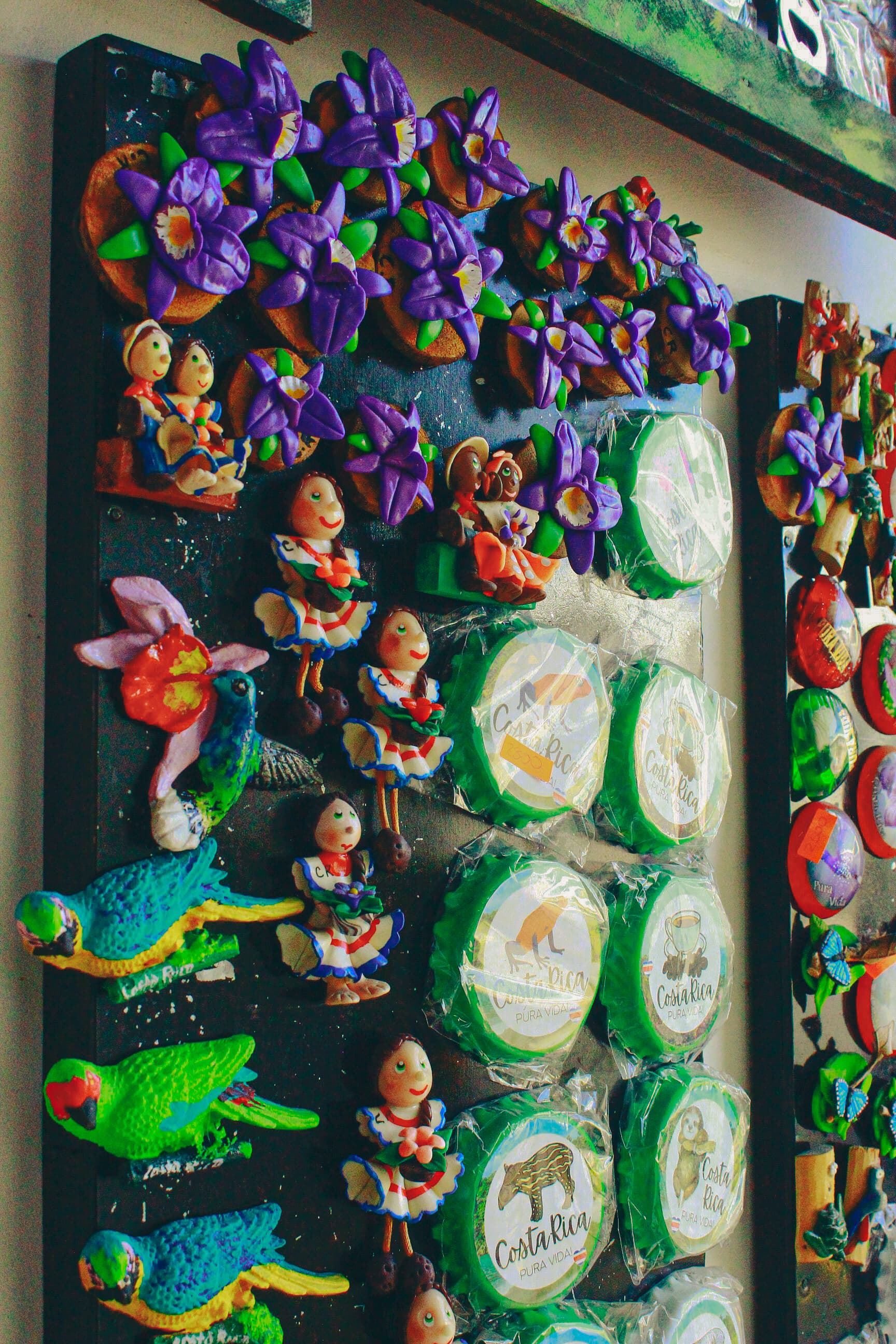 Imanes artesanales de Costa Rica