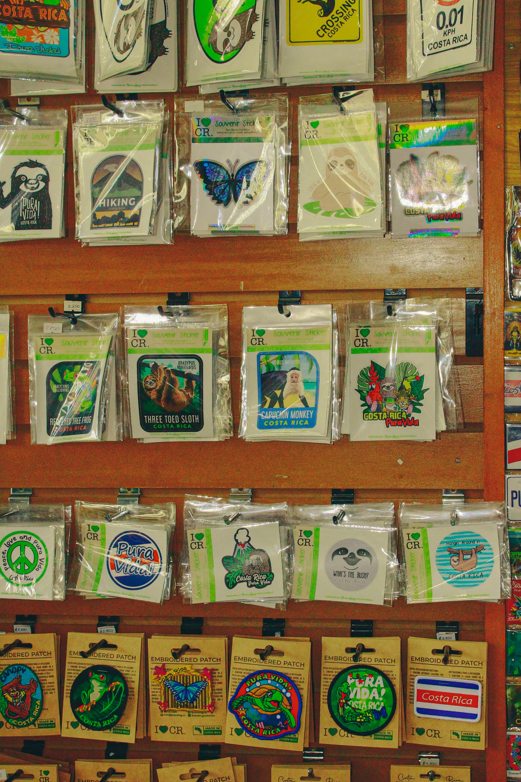 Stickers y parches de souvenir